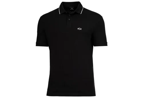 Armani Exchange Xm001289_af10363 Poloshirt Schwarz L - Hochwertiges Poloshirt aus weichem Baumwollpiqué mit klassischem Kragen und farblich abgesetzten Details, ideal für lässige und elegante Looks.