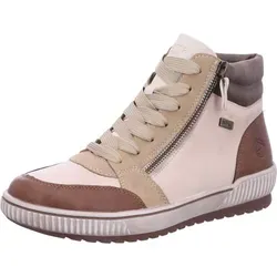 Remonte Sneaker Leder beige|braun 38 EU - Wanderschuhe aus hochwertigem Leder, ideal für Komfort und Stil bei Outdoor-Aktivitäten. Perfekt für lange Spaziergänge!