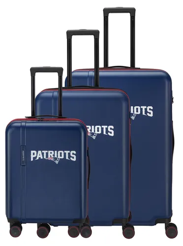 Travelite x NFL 4 Rollen Kofferset 3-teilig mit Dehnfalte