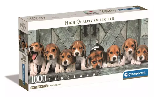 Puzzle 1000 Panorama Beagles Clementoni 8005125398690