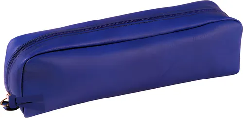Clairefontaine Schlamper-Etui rechteckig Leder blau