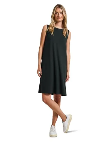 STREET ONE Damen A144583 Kleid, Pine Grove Green - Elegantes Freizeitkleid - Freizeitkleid für Damen in knielanger Form, perfekt für warme Tage. Der Viskosemix mit Stretchanteil sorgt für einen angenehmen Tragekomfort.