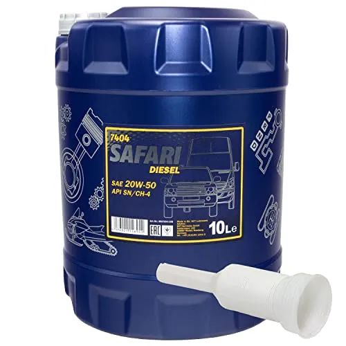 Motoröl Motor Öl MANNOL 20W-50 Safari API SN/CH-4 10 Liter mit Ausgießer