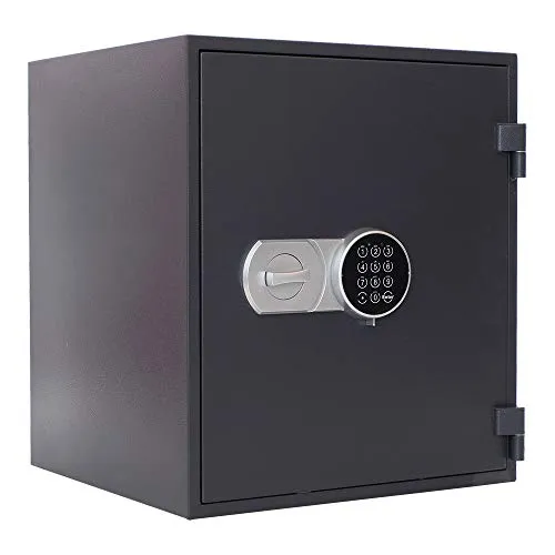 Profirst Versal Fire 55 Feuerschutztresor - Feuerschutztresor mit 60 Minuten Feuerschutz, Elektronikschloss und Notöffnung, ideal zum Schutz Ihrer wichtigen Dokumente und Wertgegenstände.