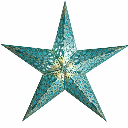 Starlightz Stern Festival türkis 60 cm Leuchtstern Papier Weihnachtsstern