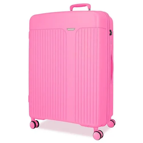 Movom Großer Koffer, Rosa, 53 x 78 x 31 cm, starr, 4,58 kg, TSA-Verschluss, Polypropylen, 4,58 kg, 108 lexibel, Rosa, Talla única, Großer Koffer