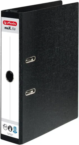 herlitz Hängeordner maX.file Rückenbreite: 70 mm schwarz DIN A4
