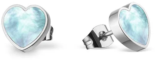 Bering Ohrstecker-Set in Herzform aus Edelstahl von BERING