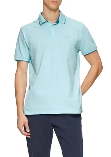 s.Oliver Poloshirt mit Kontrast-Details blau L - Herren-Shirt in Blau mit atmungsaktivem Piqué-Material, ideal für lässige Outfits und Freizeitaktivitäten. Der Polokragen und die Kontrast-Details setzen modische Akzente.