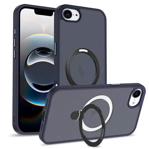 CoolGadget Magnet Hülle für iPhone 16e Skin Hülle für MagSafe, ultradünne Magnet Case mit Soft-Grip, kompatibel mit iPhone 16e (6,1 Zoll), Dunkelblau
