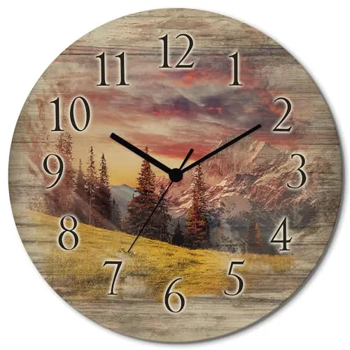 ARTLAND Wanddeko Wanduhr in rot von ARTland