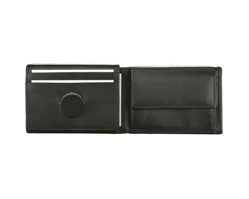 Alassio® Gürteltasche Geldbörse Mini 7x10x2cm Leder schwarz