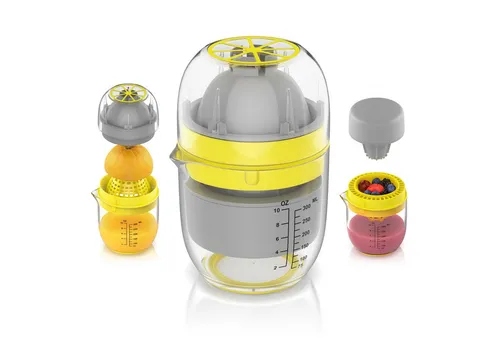 Arendo Zitruspresse Saftpresse, Entsafter manuell, Limettenpresse, Zitronenpresse, 300 ml, für frische Obst- & Gemüsesäfte, Zitronen, Grapefruit, Blaubeeren etc.