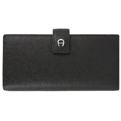 AIGNER Basics Geldbörse aus Leder, 19 cm, schwarz in schwarz von Aigner