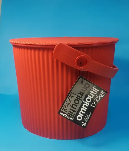 Hachiman Eimer mit Deckel 8L, rot in rot von Hachiman