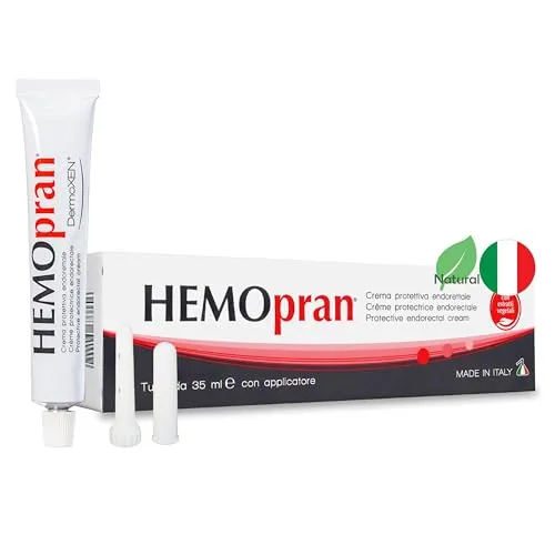 HEMOpran Creme zur Pflege bei Hämorrhoiden & Analfissuren | Pflanzliche Pflege für den Enddarmbereich | Mit Ruscus, Aloe, Hamamelis & Rosskastanie | Ohne Hormone & Lokalanästhetika | 35 ml