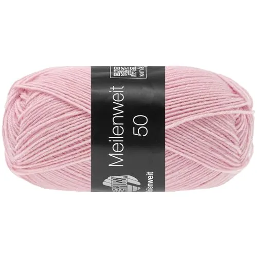 LANA GROSSA Meilenweit 50g | Sockenklassiker, waschmaschinenfest | Handstrickgarn aus 80% Schurwolle & 20% Polyamid | 50g Wolle zum Stricken & Häkeln | 210m Garn FB 1424