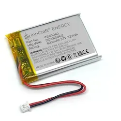 Lithium Polymer Akku innCraft Energy 600mAh 3.7V, 42x30x5 Modell 503040 2P Molex 51021-020 1.25mm Anschluss