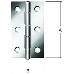 Vormann Schmale Scharniere verzinkt 30x22x0,9 mm von Vormann