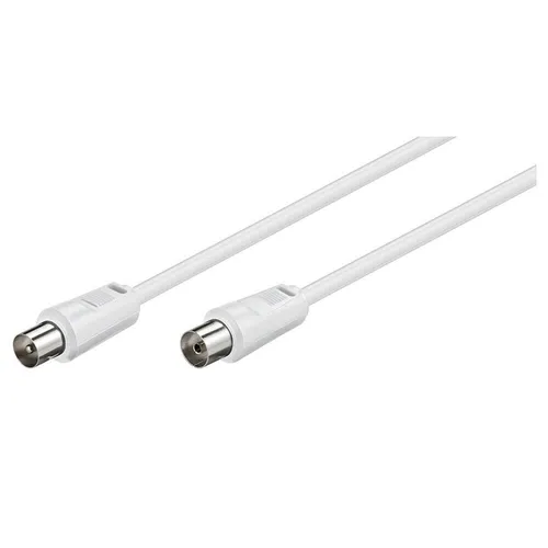 TV Anschlusskabel Antennenkabel Koax-Stecker - Koax-Kupplung 1,5 m