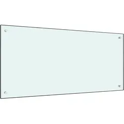 vidaXL Küchenrückwand Spritzschutz aus Hartglas in weiß von vidaXL