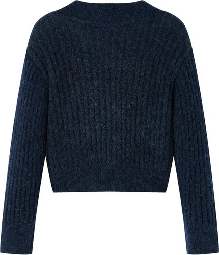 vidaXL Kinder-Strickjacke Marineblau 104