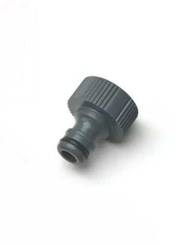 Hahnanschluss grau aus Kunststoff