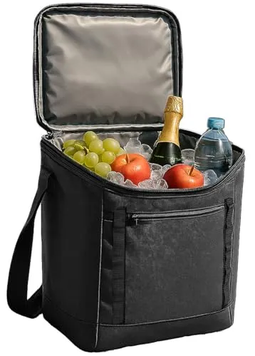 Xcase Kühltasche: Kühlrucksack mit Schulterriemen und Vordertasche, mit Reißverschluss (Kühlbox als Rucksack, Rucksack Kühl, Bier)