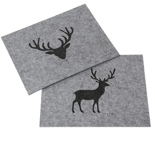 Tischset  Tjark Motiv Hirsch /Hirschkopf 45x35 cm 2er Set