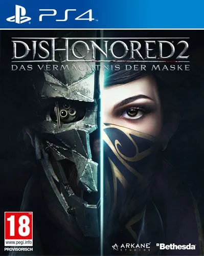 Dishonored 2 PS4 Playstation 4 D1 AT Verm chtnis der Maske