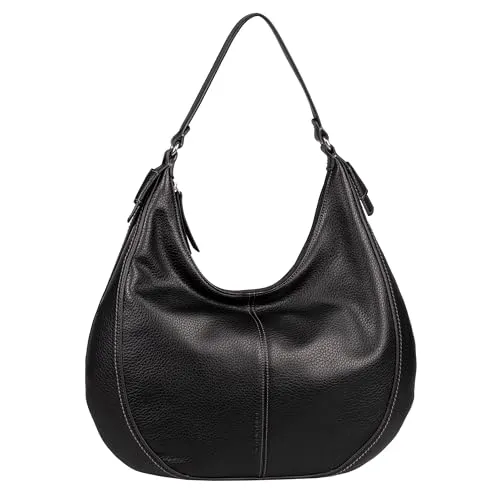 TOM TAILOR Luise Damen Beuteltasche Handtasche Groß Schwarz in schwarz von Tom Tailor