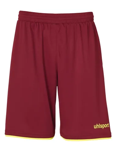 uhlsport Club Shorts 2020 weinrot/gelb Herren, Größe: XXXL