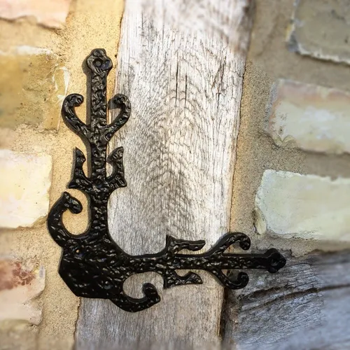 Stuhlwinkel - Antik Fensterwinkel für Türen und Eckwinkel - Scharniere mit vintage Design, ideal für die Renovierung und den Bau von Möbeln im klassischen Stil.