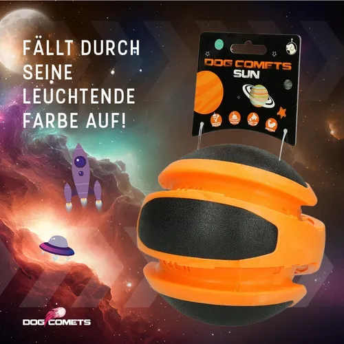 Dog Comets Planets orange 14cm - großer Ball Hundespielzeug Apportierspielzeug