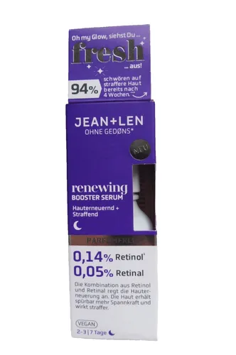 Jean&Len Renewing Booster Serum, Hauterneuernd und Straffend - 30ml