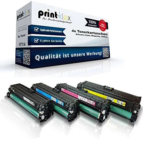 4X Print-Klex Tonerkartuschen kompatibel für Canon LBP710 Cx LBP710 Series LBP712 CDN 040H 0461C001 0459C001 0457C001 0455C001 Gelb Yellow- Office Line Serie