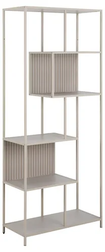 freiraum Standregal Seaford, in grau, Metall / Hozwerkstoff - 77x185x35cm (BxHxT)