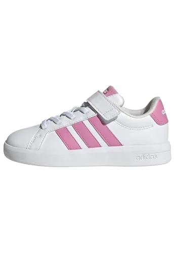 adidas Kid's Grand Court 3.0 Sneaker EU 33 in Weiß in weiß von adidas