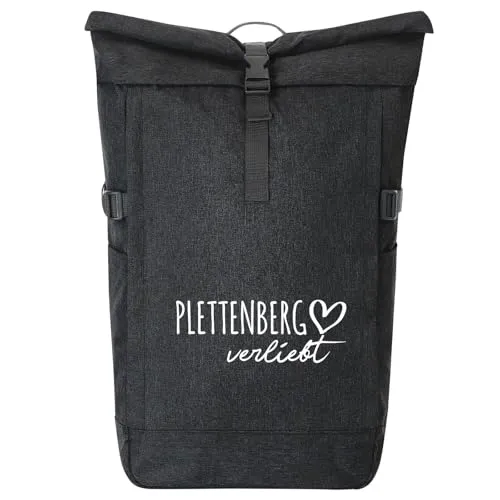 Huuraa Kurierrucksack Plettenberg 30-44 Liter Black Melange