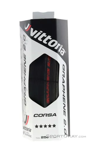 Vittoria Corsa Faltreifen 28x0.90 Zoll - Fahrradreifen mit Graphene 2.0 Technologie für optimale Performance und verbesserten Grip auf der Straße.