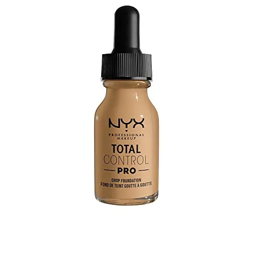 Produktbild NYX Professional Makeup Total Control Pro Drop Foundation, Flüssiges Make up, Individuelle und aufbaubare Deckkraft, Vegane Formel, True-to-Skin Finish, 13 ml, Farbton: Beige