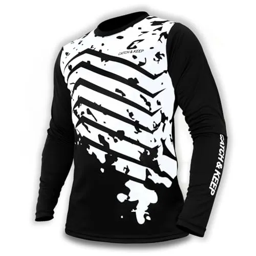 CATCH & KEEP Protection Torwarttrikot - Atmungsaktives Fußballtrikot mit Ellenbogen-Polsterung - Erlebe optimalen Schutz mit doppelter Polsterung an den Armen. Das atmungsaktive Material sorgt für ein angenehmes Tragegefühl und maximale Beweglichkeit. Ideal für Damen, Herren und Kinder!
