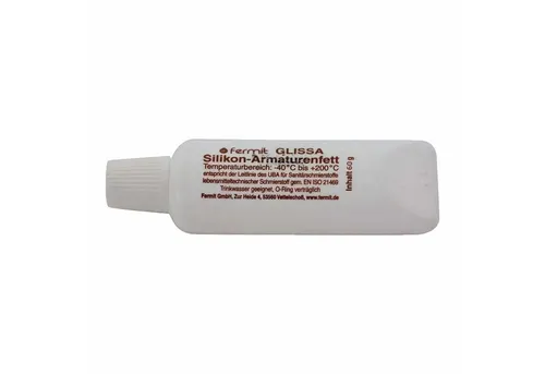 Fermit Silikonfett 60g Glissa - Dicht- & Spachtelmassen, ideal für die Schmierung und Abdichtung von Trinkwasserarmaturen mit hervorragenden Materialeigenschaften und einfacher Anwendung.