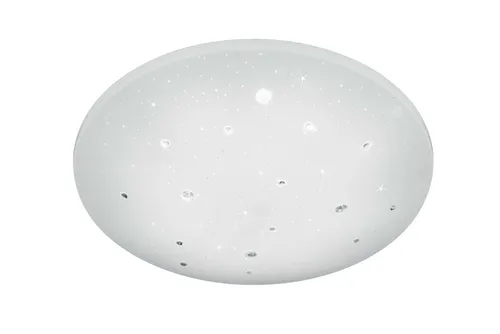 Reality Leuchten LED Deckenleuchte ACHAT, Ø 50 cm - Moderne Deckenlampe aus Kunststoff mit fest integrierter LED, ideal für stimmungsvolles Licht in jedem Raum.