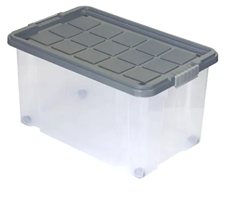 Unimet Eurobox mit Deckel und Rollen 60 X 40 X 33 cm - Praktischer Aufbewahrungsbehälter - Die Unimet Eurobox mit Deckel und Rollen bietet eine platzsparende Lösung für Ihre Aufbewahrung. Mit stabilen Griffen und einem modernen Design ist sie ideal für den täglichen Einsatz.