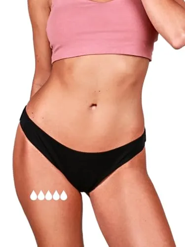 Taynie Periodenslip Swift extra stark - Damen Unterwäsche für starke Blutungen - Hygieneartikel, extra starke Saugstärke ersetzt bis zu 3,5 Tampons, aus 95% Bio-Baumwolle, waschbar bis 60°C und vegan.