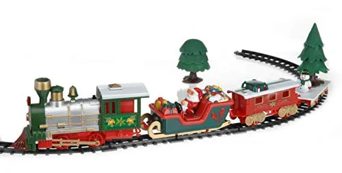 Spetebo Weihnachtsszene Weihnachtszug mit Musik und Beleuchtung