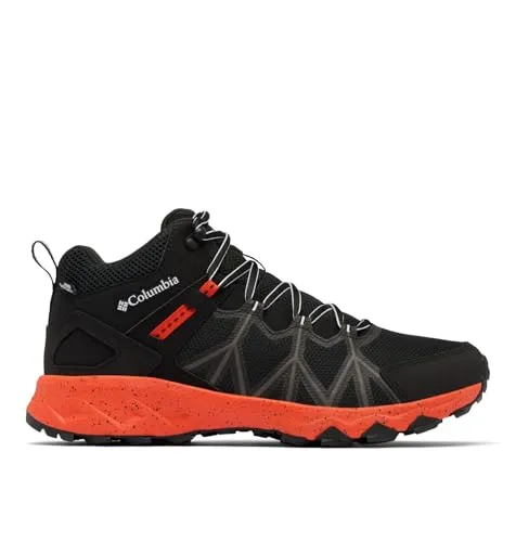 Columbia PEAKFREAK II MID OUTDRY Herren-Wanderschuhe - Wanderschuhe mit wasserdichter OutDry-Technologie, ideal für alle Wanderwege. Optimaler Halt auf nassem und trockenem Untergrund dank Adapt Trax-Grip und reaktionsfähiger Techlite+ Dämpfung.