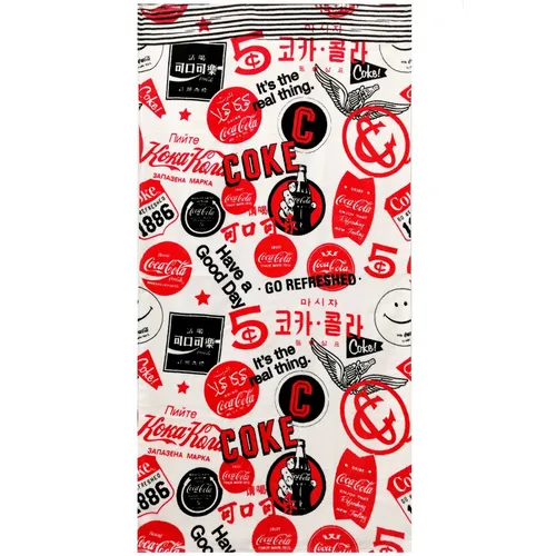 Coca-Cola Weißes Handtuch Aus 100% Baumwolle Strandtuch 70x140cm Erwachsene