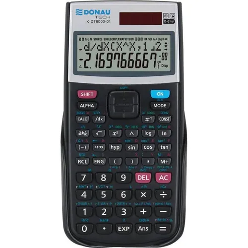 Donau Wissenschaftlicher Taschenrechner TECH, 401 Funktionen, 164x84x19 mm, schwarz (Batterien) (K-DT6003-01)
